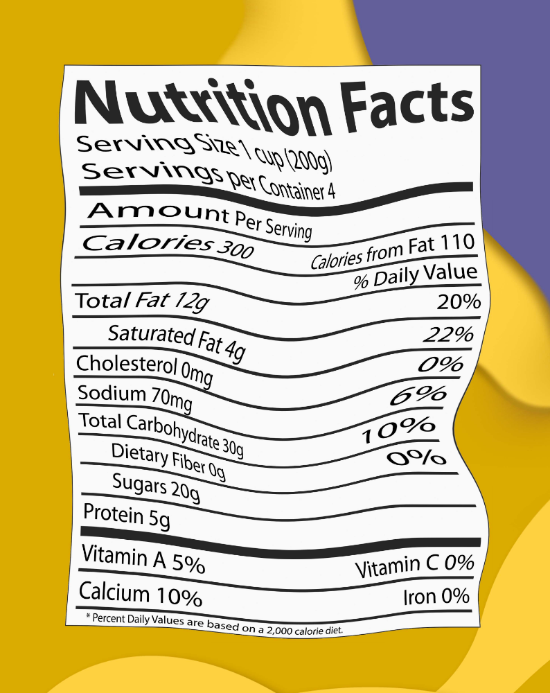 Image of cereal box with washed out colors